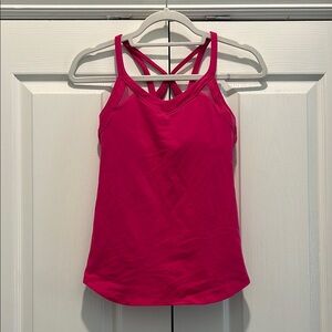 Lululemon Athletica Pink Fitted Sleeveless Camisole